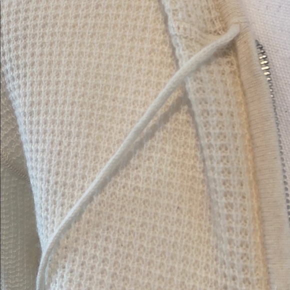 Cream Prps waffle zip up sweater. NWT - Picture 2 of 4